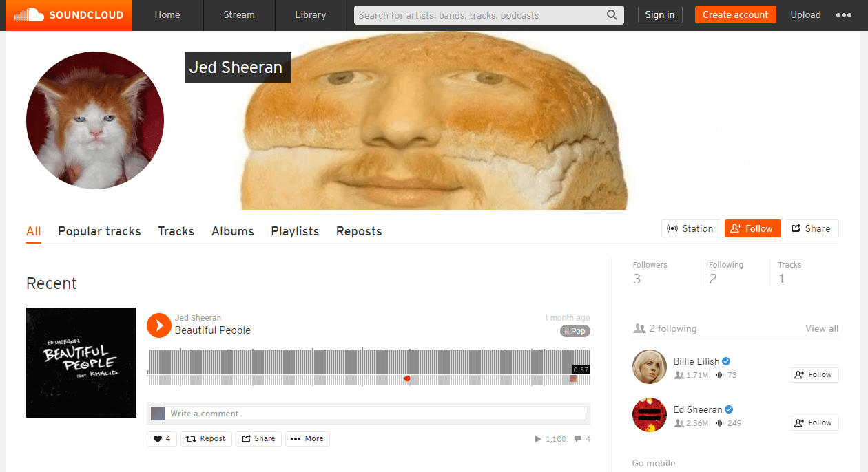 Jed&rsquo;s SoundCloud
