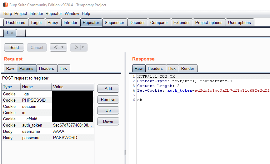 Burp Suite Repeater